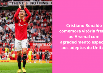 Cristiano-Ronaldo-comemora-vitória-frente-ao-Arsenal-com-agradecimento-especial-aos-adeptos-do-United
