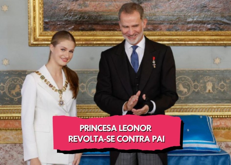 Fotografia Princesa Leonor e Rei Filipe