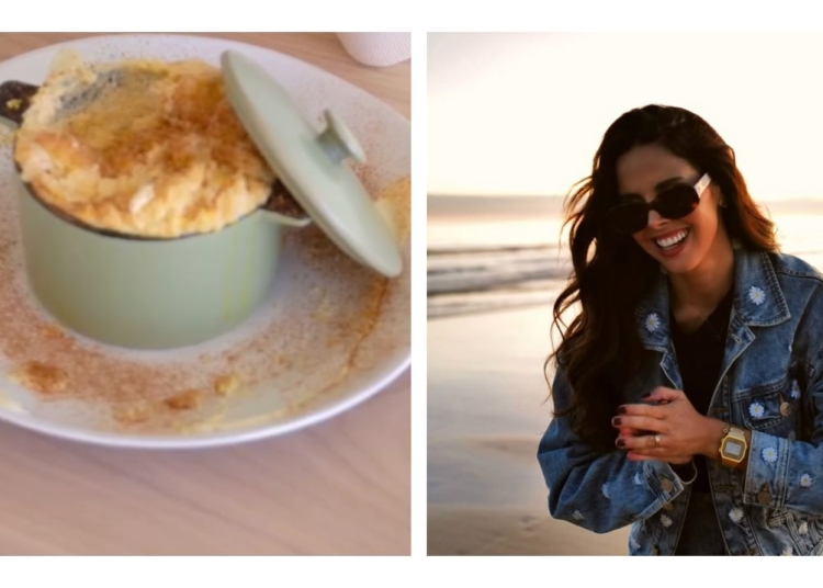 Soufflé proteico e Cátia Gouveia_Fotos Instagram