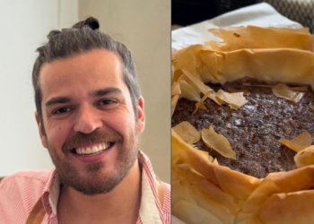 Delícia de massa filo e chocolate_Chef Bernardino_Instagram