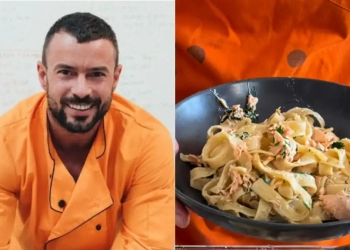 Marco Costa faz receita massa de salmão